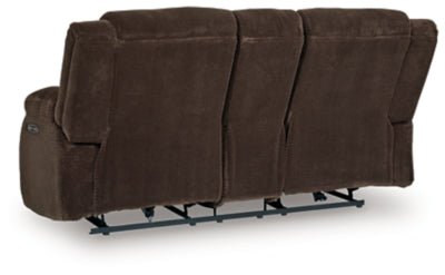 Observation Power Reclining Loveseat with Console - Dark Brown Reclining Loveseat modern furniture Contempo Furniture