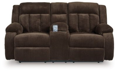 Observation Power Reclining Loveseat with Console - Dark Brown Reclining Loveseat modern furniture Contempo Furniture