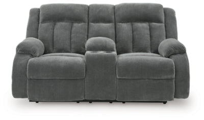 Observation Power Reclining Loveseat with Console - Dark Gray Reclining Loveseat modern furniture Contempo Furniture