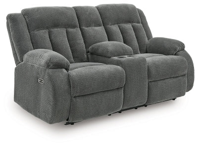 Observation Power Reclining Loveseat with Console - Dark Gray Reclining Loveseat modern furniture Contempo Furniture
