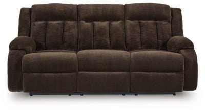 Observation Power Reclining Sofa with Drop Down Table - Dark Brown Reclining Sofa modern furniture Contempo Furniture