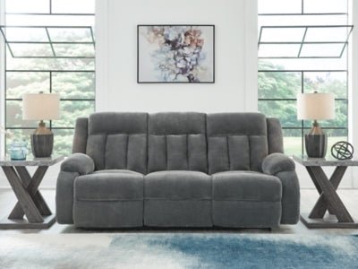 Observation Power Reclining Sofa with Drop Down Table - Dark Gray Reclining Sofa modern furniture Contempo Furniture