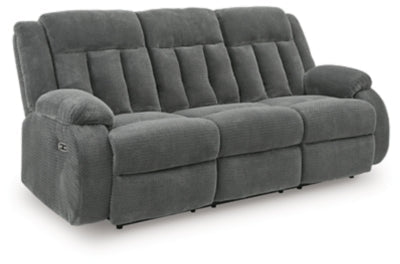 Observation Power Reclining Sofa with Drop Down Table - Dark Gray Reclining Sofa modern furniture Contempo Furniture
