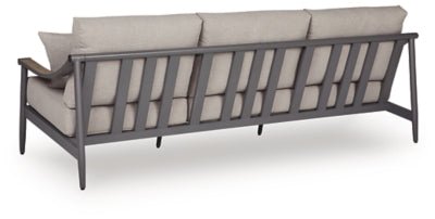Ocean Beach Outdoor Sofa with Cushion - Gray Outdoor Seating modern furniture Contempo Furniture