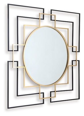 Oceanal Accent Mirror - Black Accent Mirror modern furniture Contempo Furniture