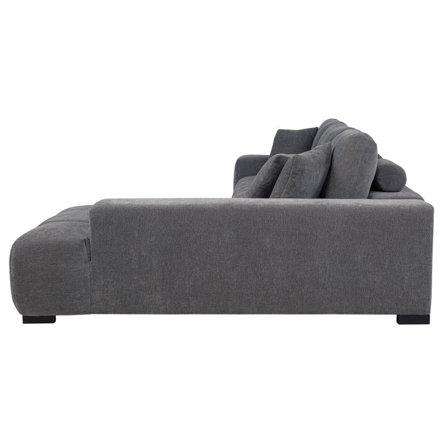 Octavia Sectional Sofa with Chaise Upholstered Ottoman modern furniture Contempo Furniture