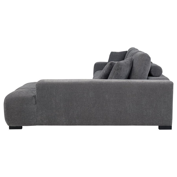 Octavia Sectional Sofa with Chaise Upholstered Ottoman modern furniture Contempo Furniture