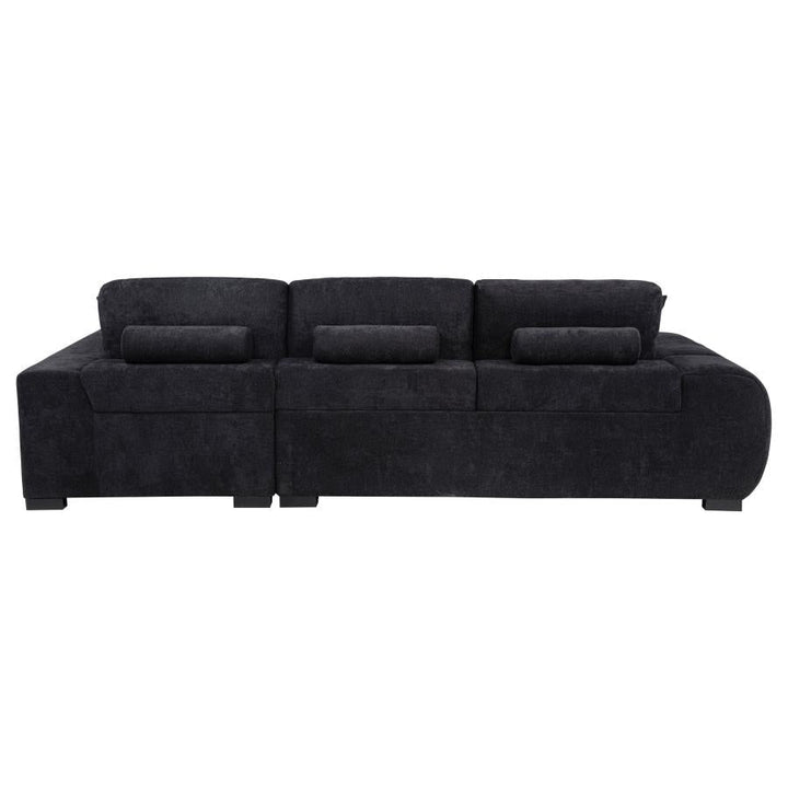 Octavia Sectional Sofa with Chaise Upholstered Ottoman modern furniture Contempo Furniture
