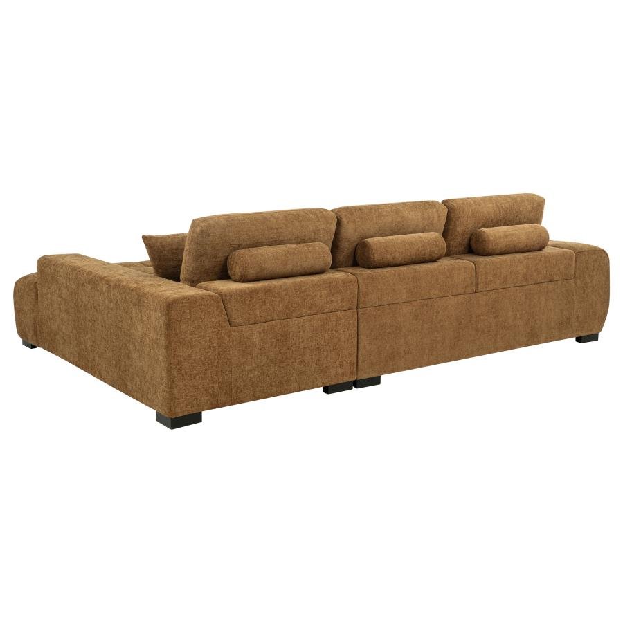 Octavia Sectional Sofa with Chaise Upholstered Ottoman modern furniture Contempo Furniture