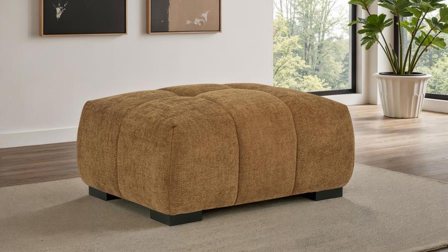 Octavia Upholstered Large Tufted Ottoman Upholstered Ottoman modern furniture Contempo Furniture