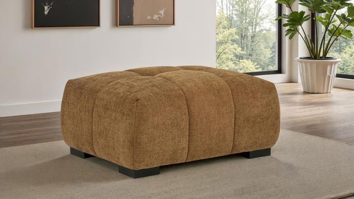 Octavia Upholstered Large Tufted Ottoman Upholstered Ottoman modern furniture Contempo Furniture
