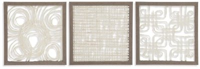 Odella Wall Decor (Set of 3) - Beige Wall Decor modern furniture Contempo Furniture