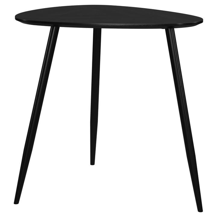 Odessa - 3 Piece Triangular Coffee And End Table Set - Black Table Set modern furniture Contempo Furniture