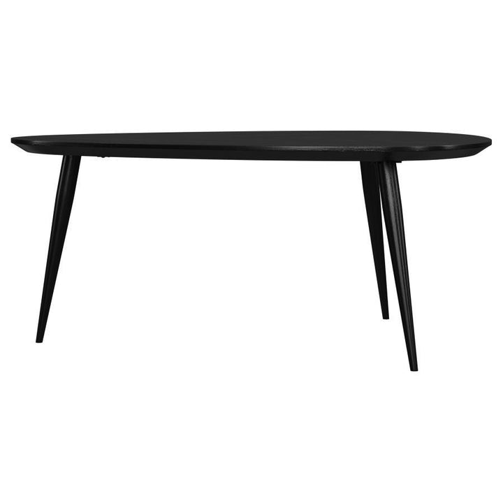 Odessa - Triangular Solid Wood Coffee Table - Black Coffee Table modern furniture Contempo Furniture