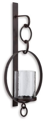Ogaleesha Wall Sconce - Dark Brown Sconces modern furniture Contempo Furniture