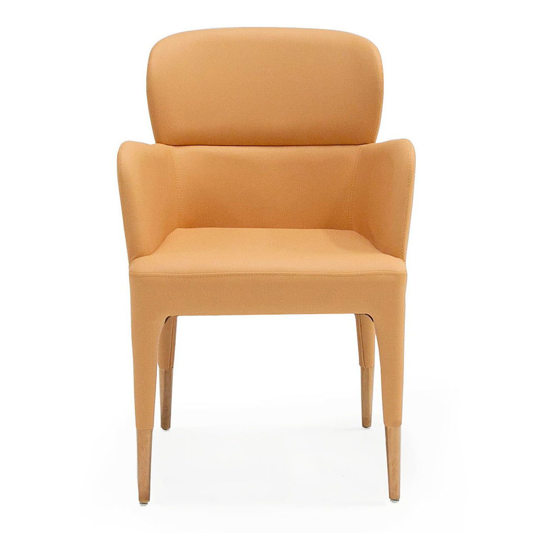 Ogden - Modern Peach & Rosegold Dining Armchair