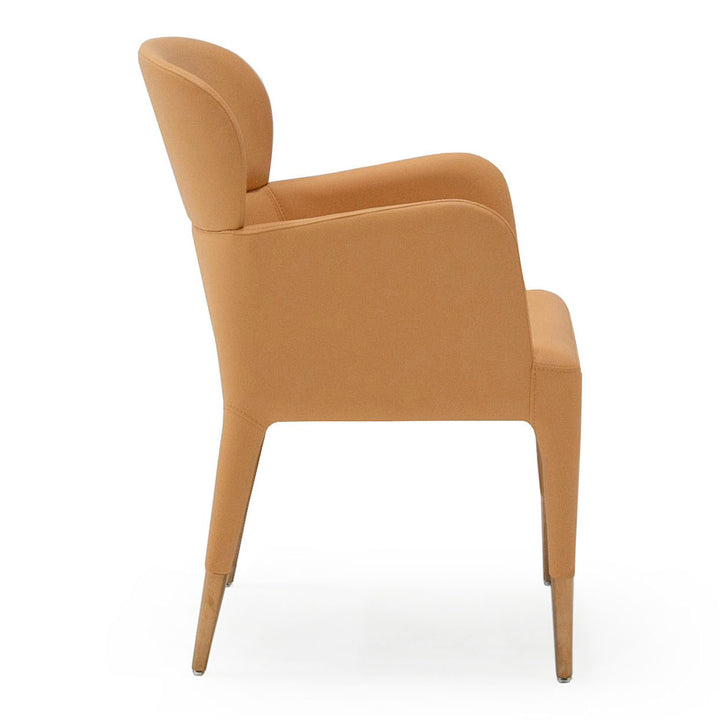 Ogden - Modern Peach &amp; Rosegold Dining Armchair