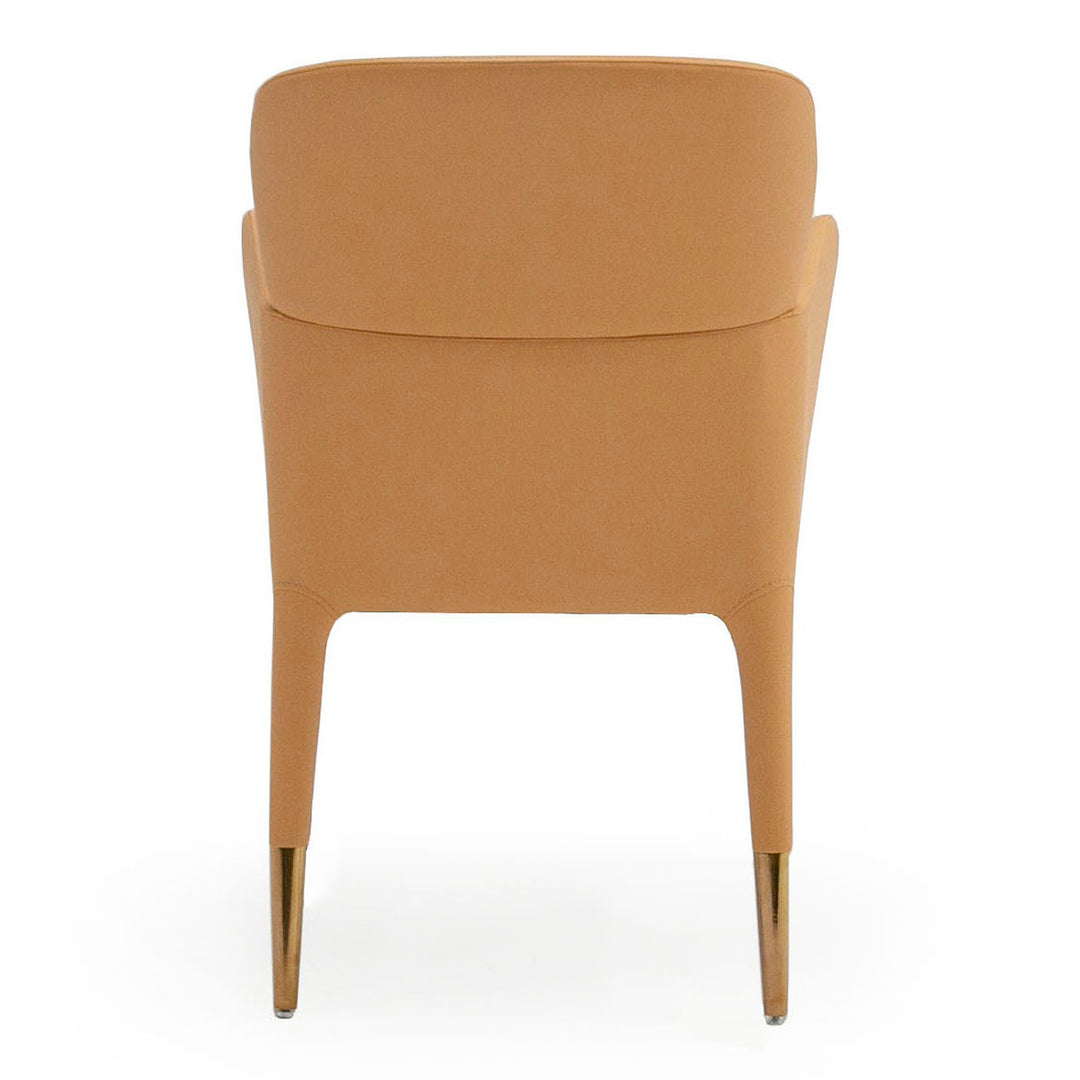 Ogden - Modern Peach & Rosegold Dining Armchair