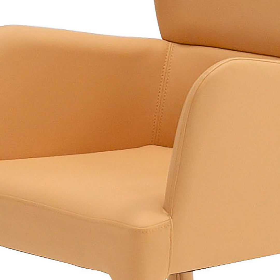 Ogden - Modern Peach & Rosegold Dining Armchair