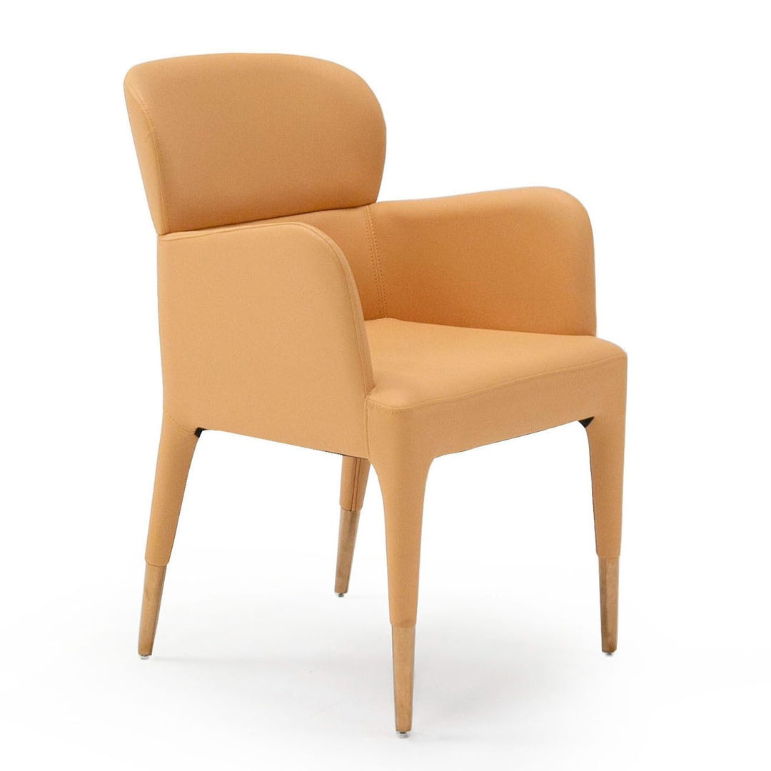 Ogden - Modern Peach & Rosegold Dining Armchair