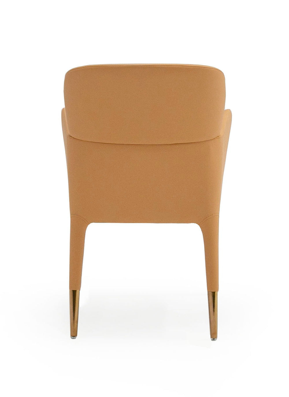 Ogden - Modern Peach & Rosegold Dining Armchair - View 3