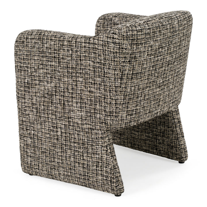 Oldford - Modern Beige + Black Fabric Dining Chair
