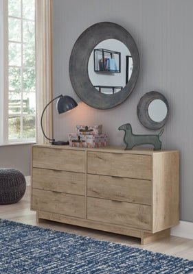 Oliah Dresser - Beige Dresser modern furniture Contempo Furniture