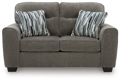 Olten Loveseat - Dark Gray Stationary Loveseat modern furniture Contempo Furniture