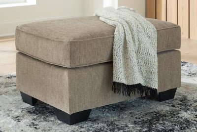 Olten Ottoman - Light Brown Upholstered Ottoman modern furniture Contempo Furniture