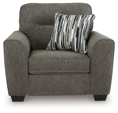 Olten Oversized Chair - Dark Gray Arm Chair modern furniture Contempo Furniture