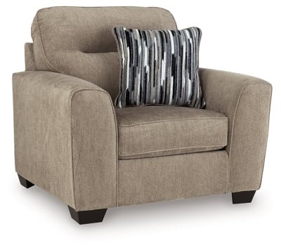 Olten Oversized Chair - Light Brown Arm Chair modern furniture Contempo Furniture
