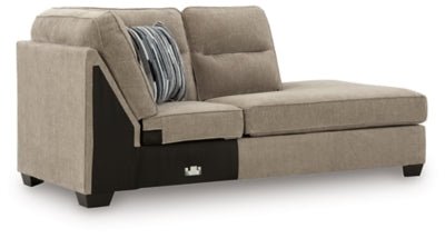 Olten Right - Arm Facing Corner Chaise - Light Brown Chaise modern furniture Contempo Furniture