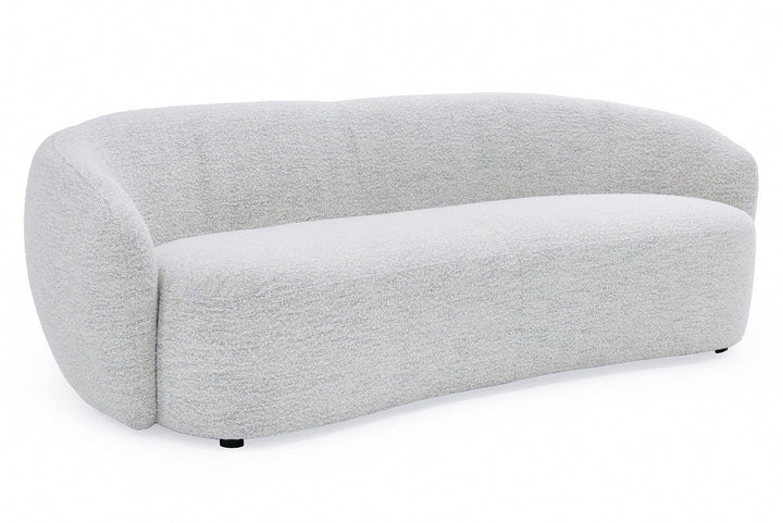 Gray sofa on a white background