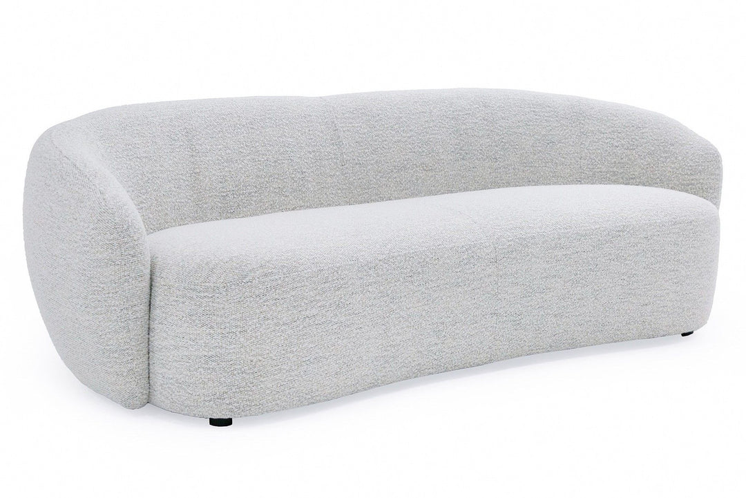 Omaha Modern Off White Fabric Sofa