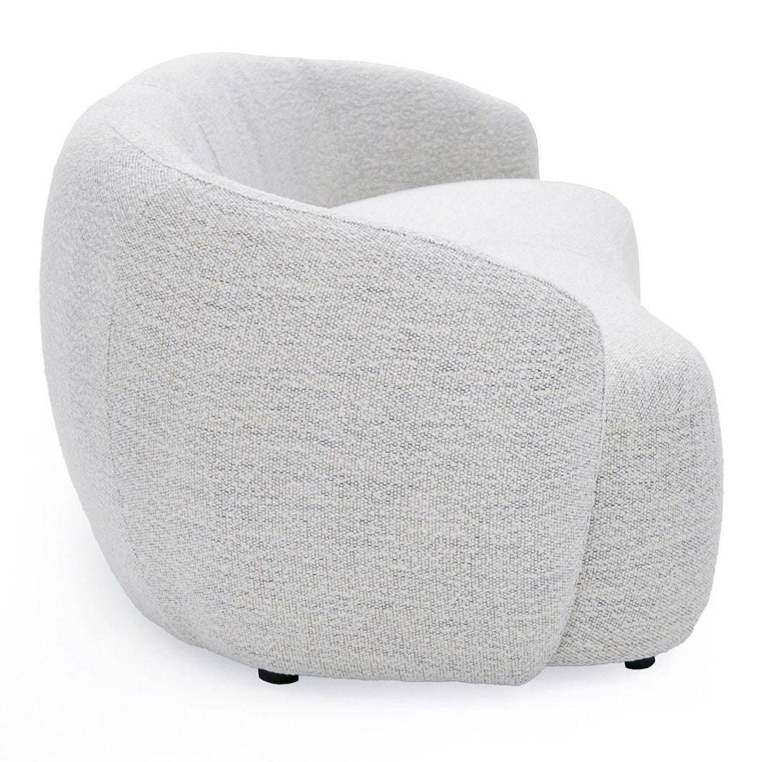 Gray textured armchair on a white background
