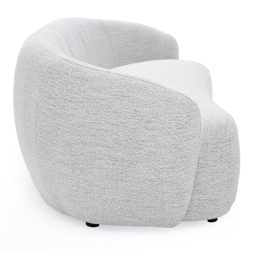 Omaha - Modern Off White Fabric Sofa - View 3