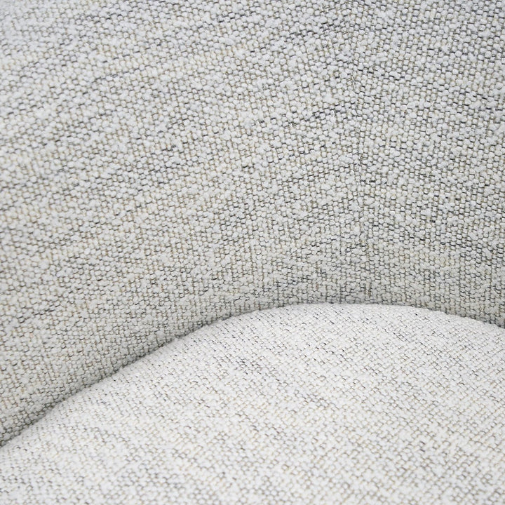 Omaha - Modern Swivel Off White Fabric Chair