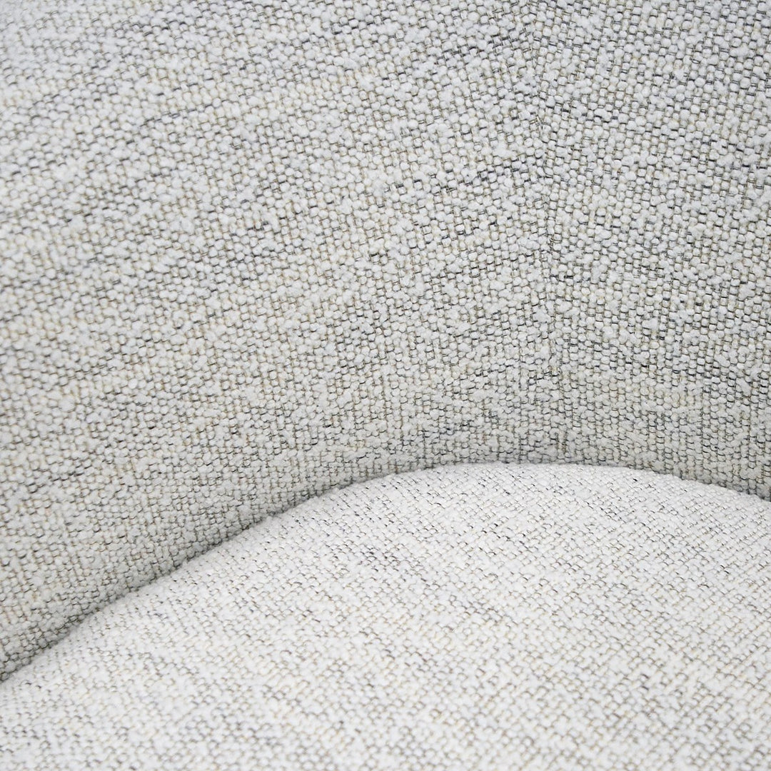 Omaha - Modern Swivel Off White Fabric Chair