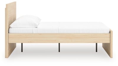 Onita Full Panel Platform Bed - Light Brown Panel Bed modern furniture Contempo Furniture