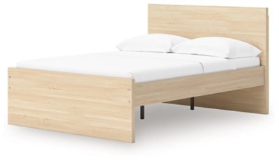 Onita Full Panel Platform Bed - Light Brown Panel Bed modern furniture Contempo Furniture