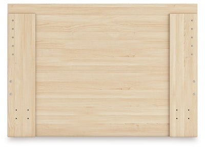 Onita Full Panel Platform Bed - Light Brown Panel Bed modern furniture Contempo Furniture