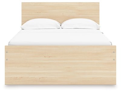 Onita Full Panel Platform Bed - Light Brown Panel Bed modern furniture Contempo Furniture