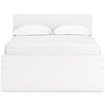 Onita Full Panel Platform Bed - White Panel Bed modern furniture Contempo Furniture