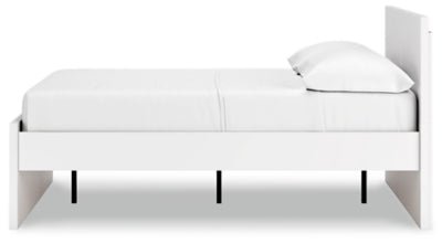 Onita Full Panel Platform Bed - White Panel Bed modern furniture Contempo Furniture