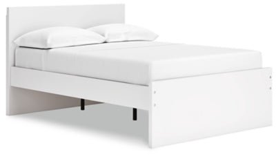 Onita Full Panel Platform Bed - White Panel Bed modern furniture Contempo Furniture