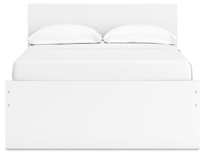 Onita Full Panel Platform Bed with 2 Side Storage - White Storage Bed modern furniture Contempo Furniture