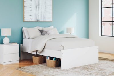 Onita Full Platform Bed - White Platform Bed modern furniture Contempo Furniture