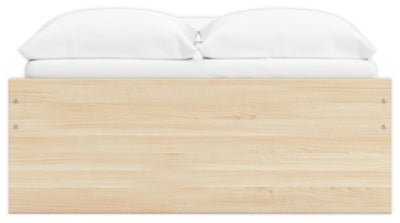 Onita Full Platform Bed with 1 Side Storage - Light Brown Storage Bed modern furniture Contempo Furniture