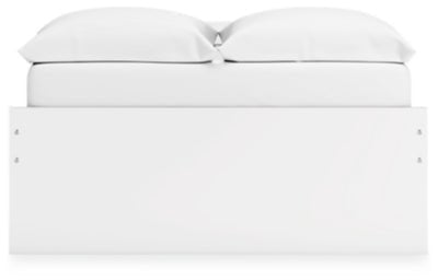 Onita Full Platform Bed with 1 Side Storage - White Storage Bed modern furniture Contempo Furniture