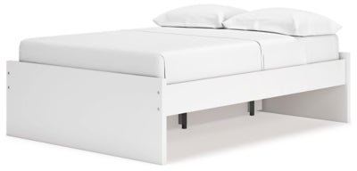 Onita Full Platform Bed with 1 Side Storage - White Storage Bed modern furniture Contempo Furniture